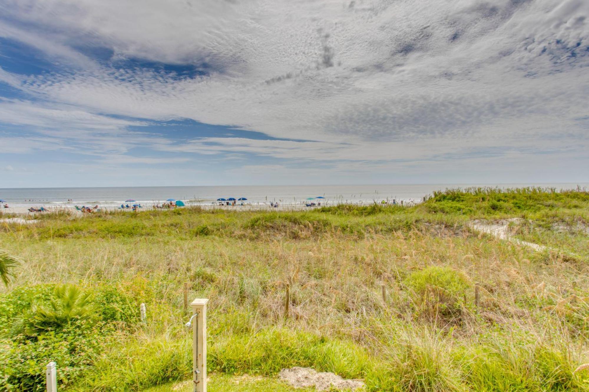 Sunny Windy Hill Beachfront Condo With Private Patio Myrtle Beach Extérieur photo