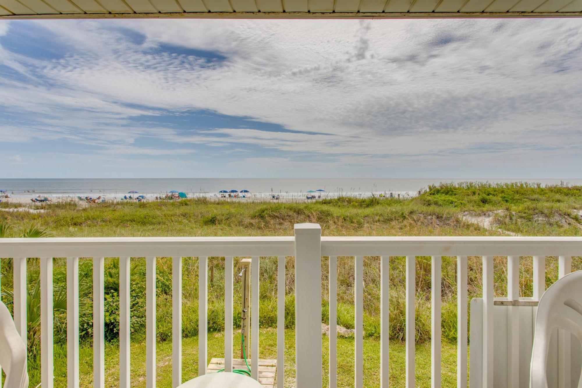 Sunny Windy Hill Beachfront Condo With Private Patio Myrtle Beach Extérieur photo
